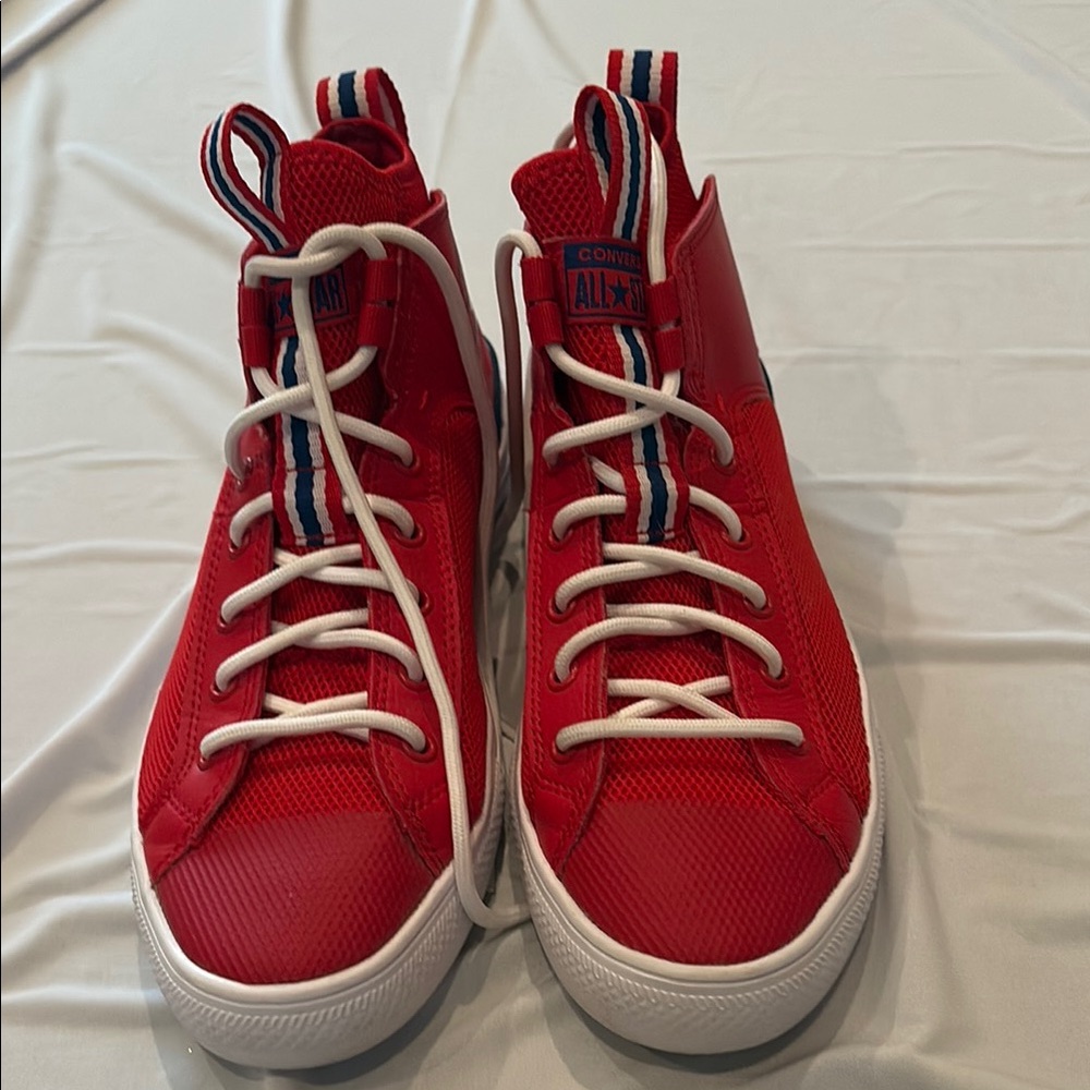 Converse Red Canvas Low-Top Sneakers